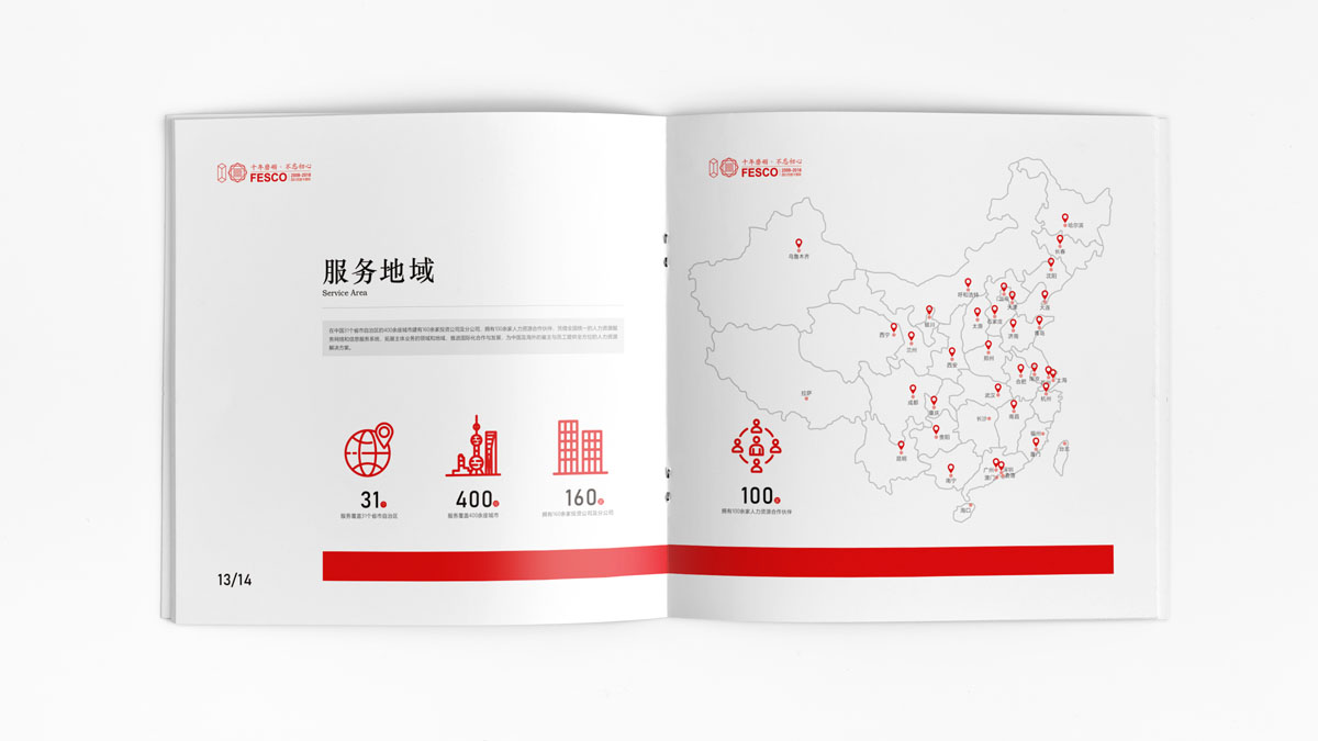 方勝人力資源10周年畫(huà)冊(cè)設(shè)計(jì)展示